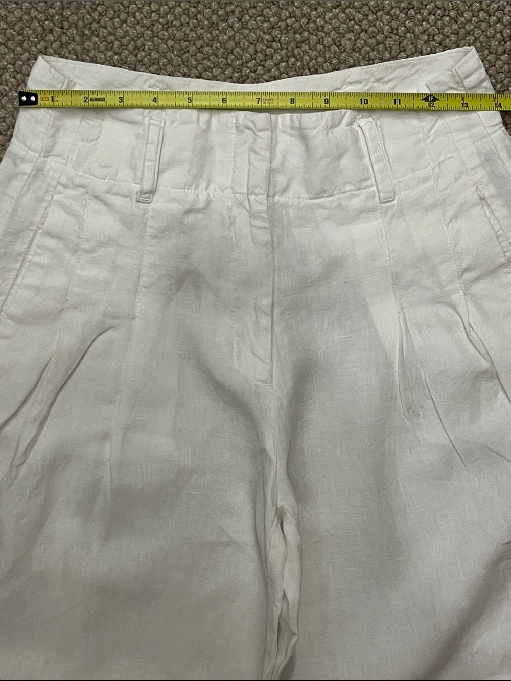 Chico’s Wide-Leg 100% Linen Pants in White - Picture 7 of 13
